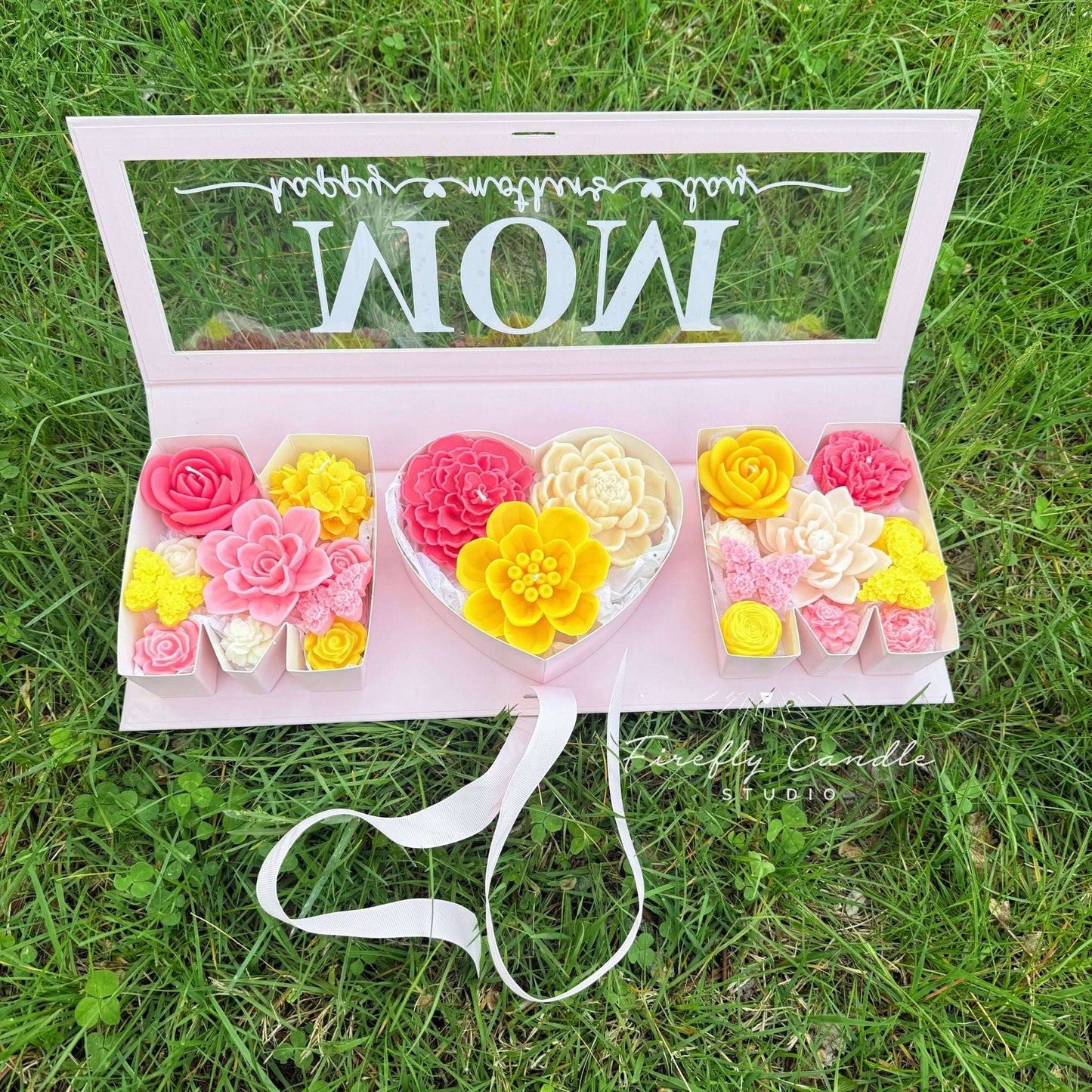 Mother’s Day Candle Gift Box – Wax Flowers & Melts
