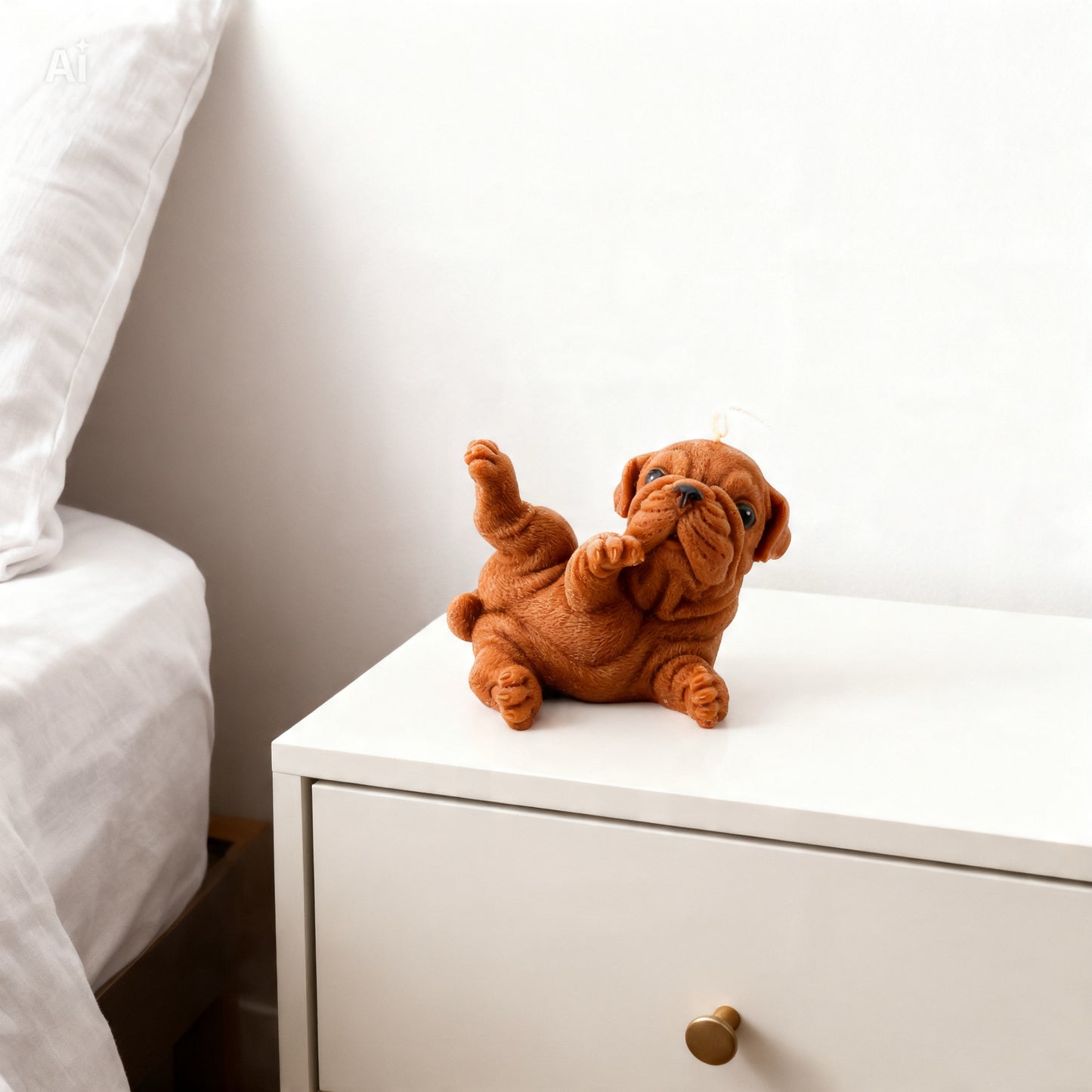 Bulldog candle – Paw Up