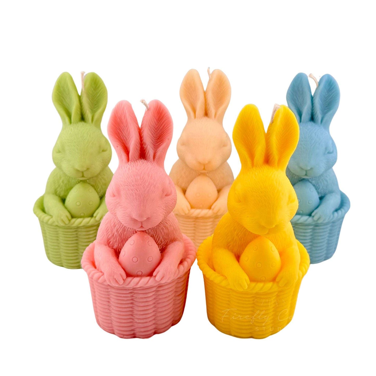 Basket Bunny Candle