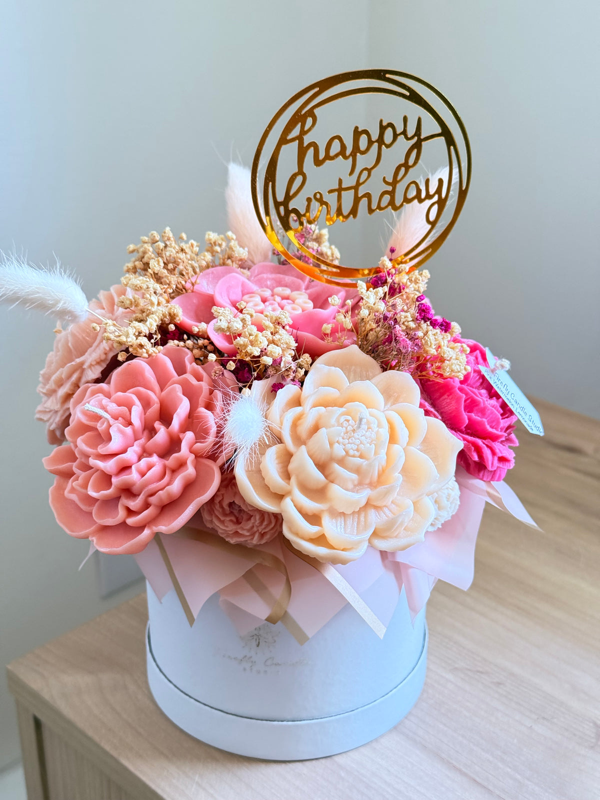 Pink Candle Bouquet Birthday
