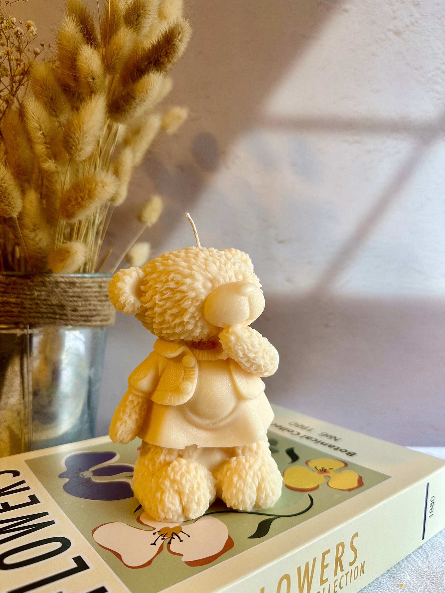 Cute Teddy Girl Candle