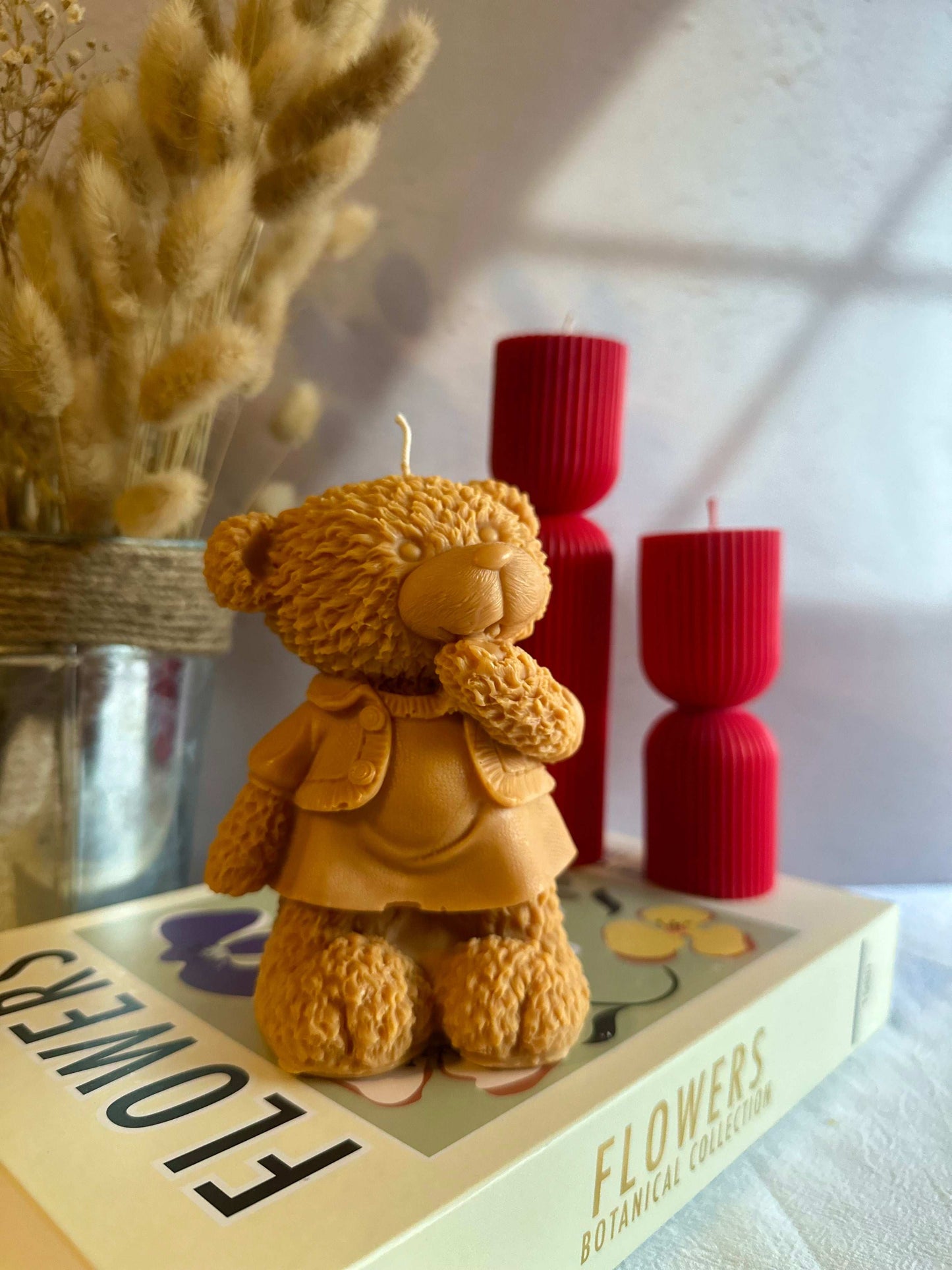 Cute Teddy Girl Candle