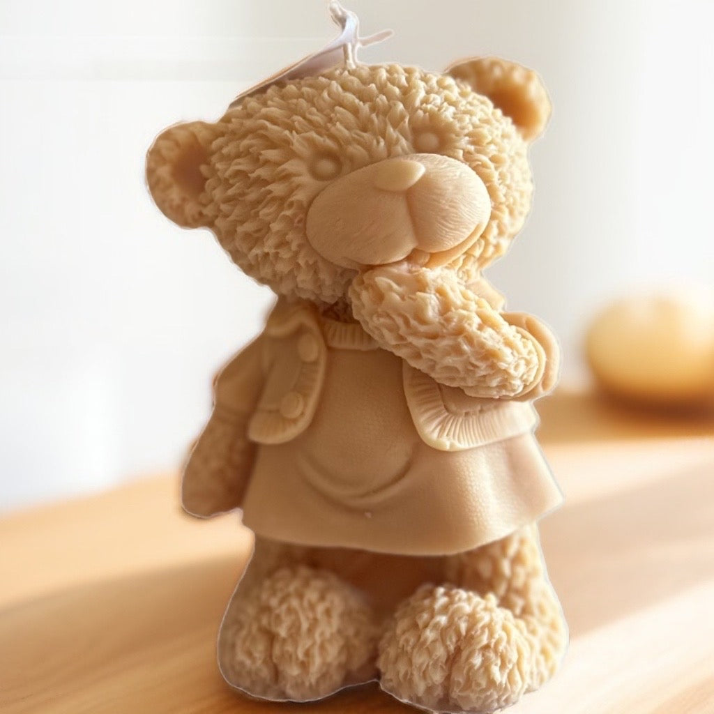 Cute Teddy Girl Candle