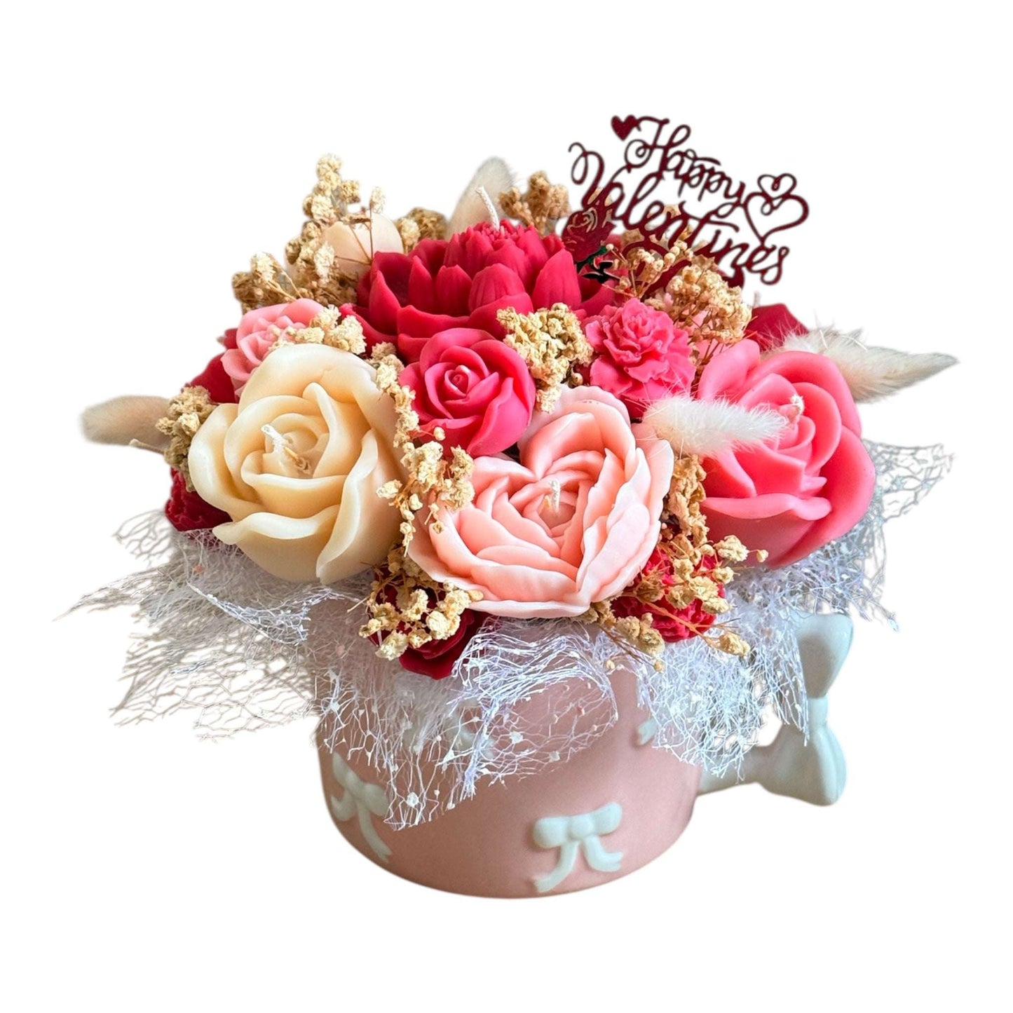 Bow Mug Candle Bouquet