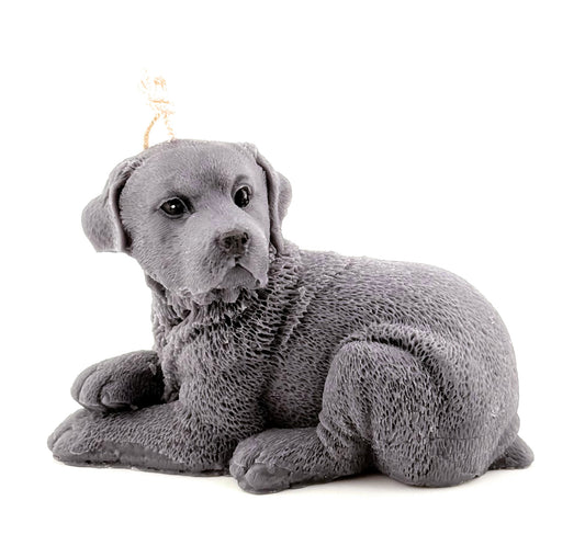 Lying Labrador Retriever Candle