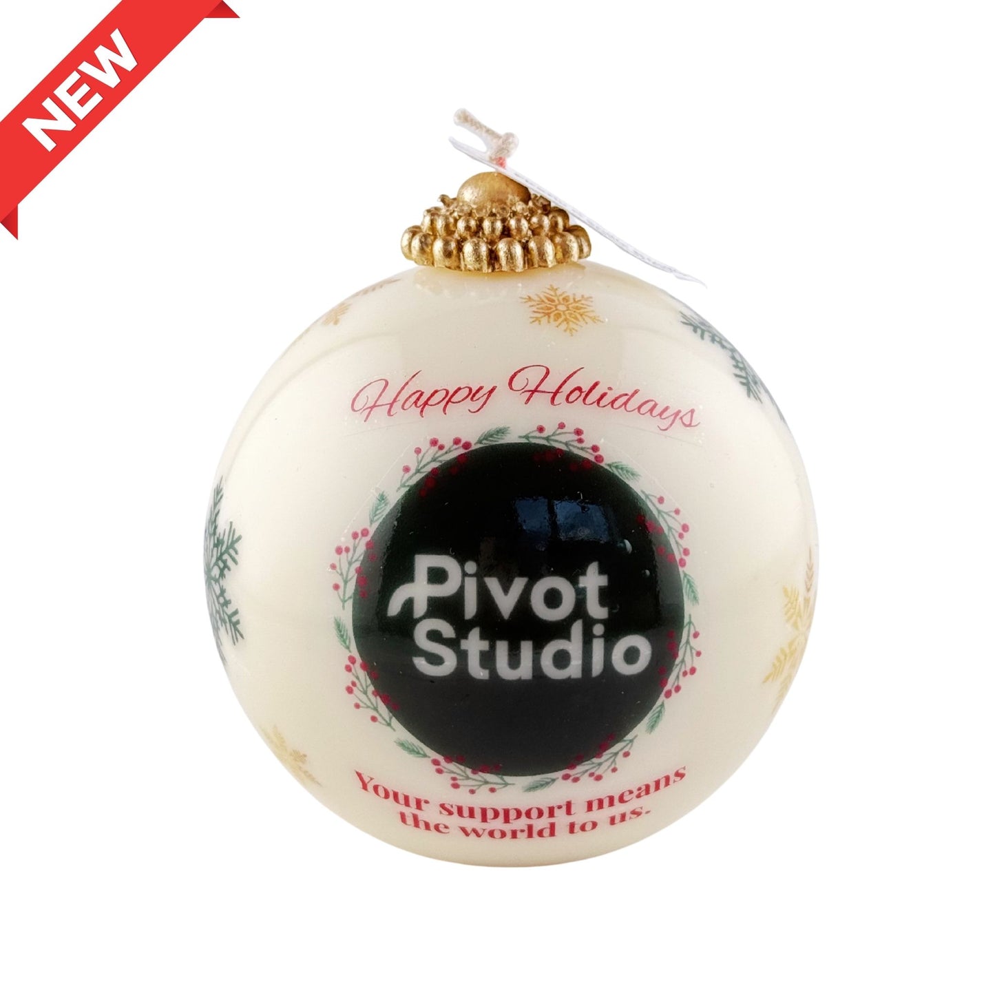 Custom Business Ornament Ball Candle