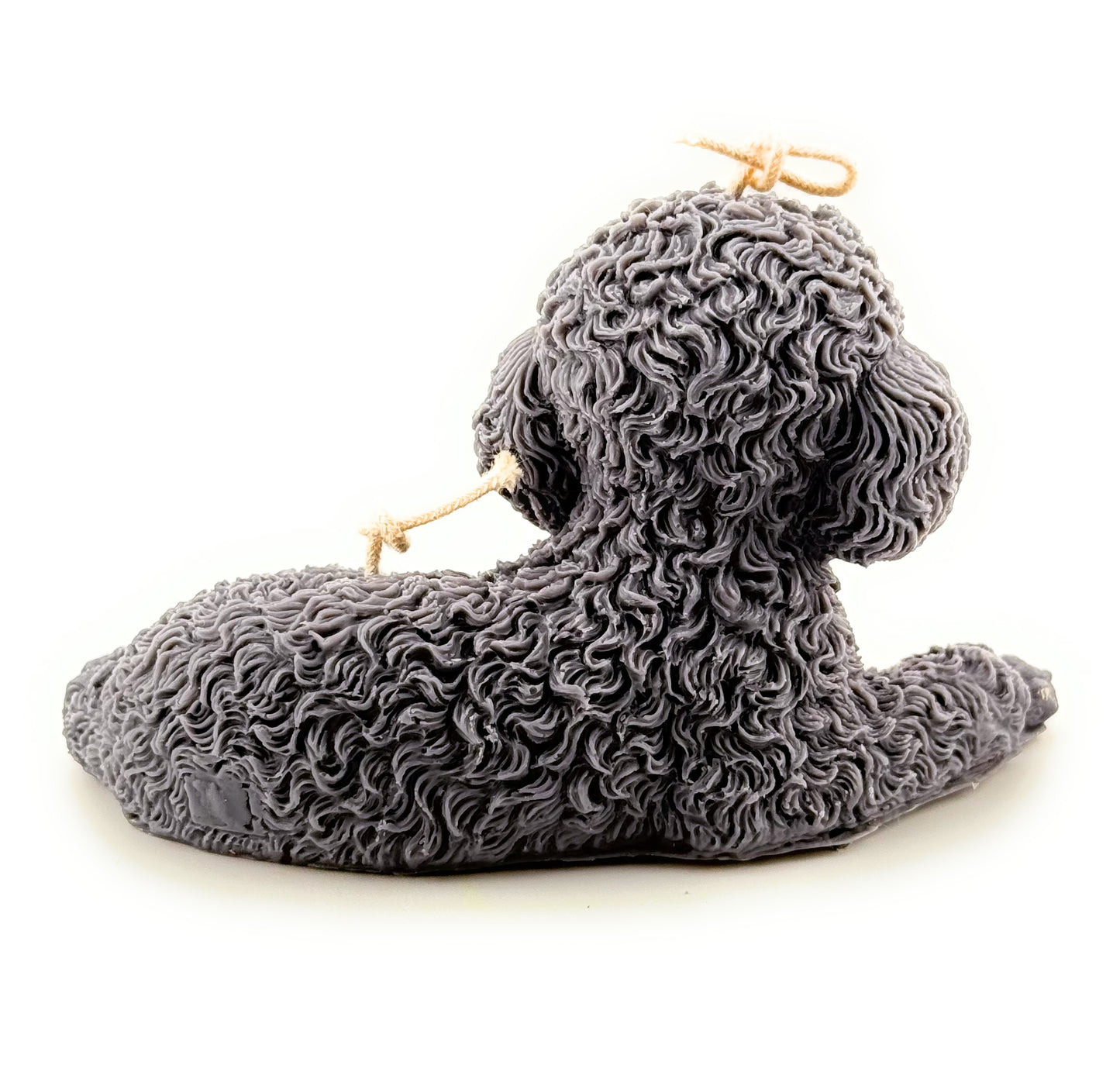 Lying Poodle Candle