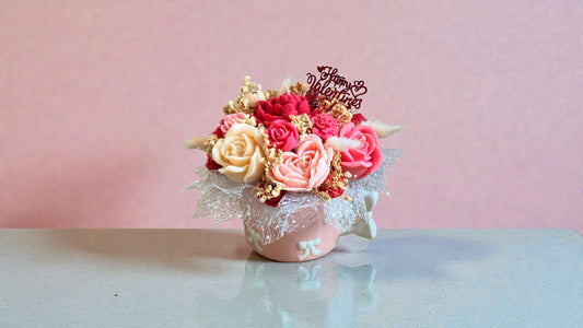 Bow Mug Candle Bouquet