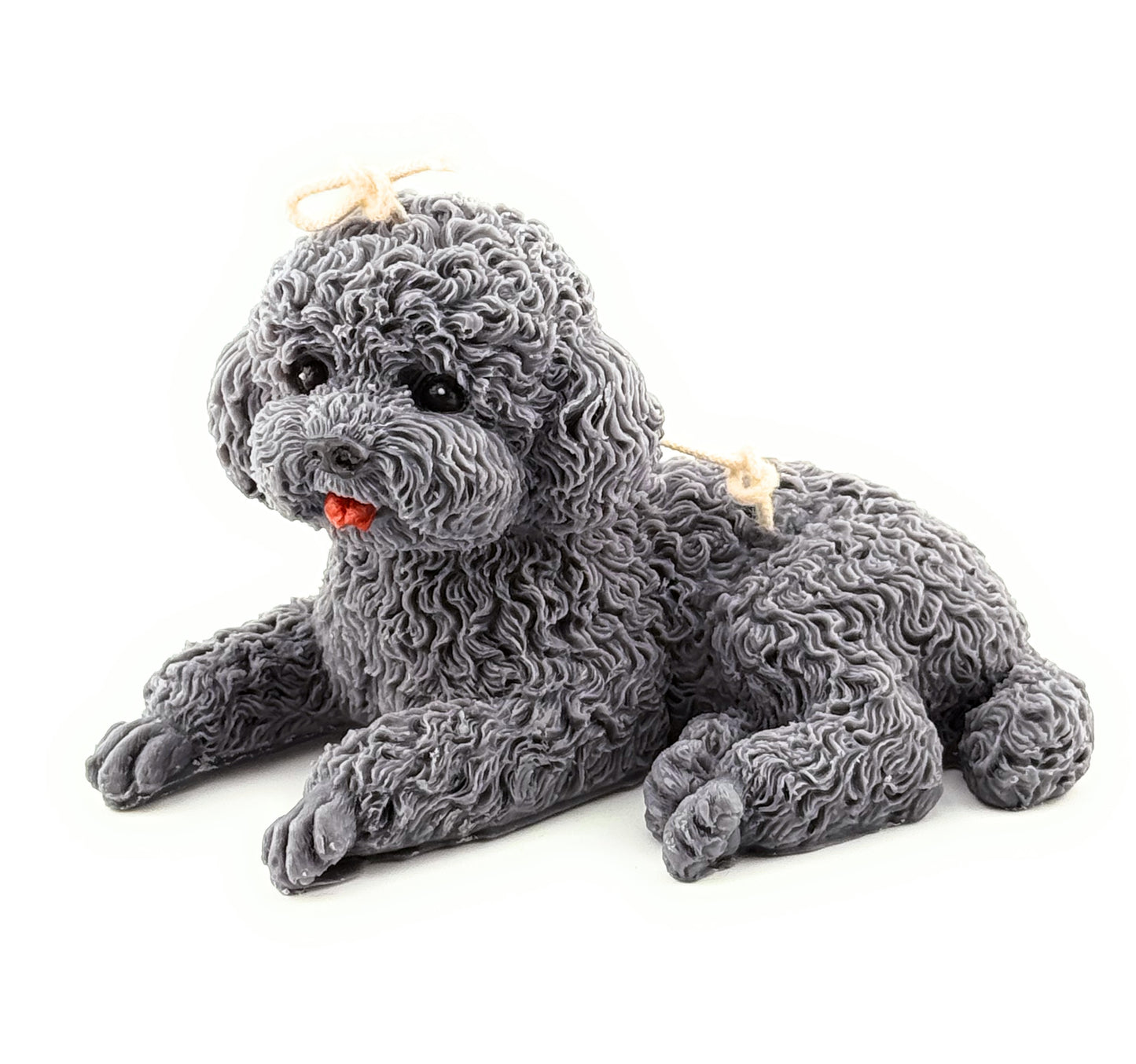Lying Poodle Candle