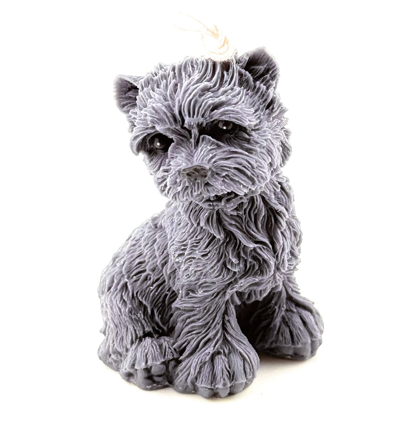 Seated Schnauzer Candle Mini