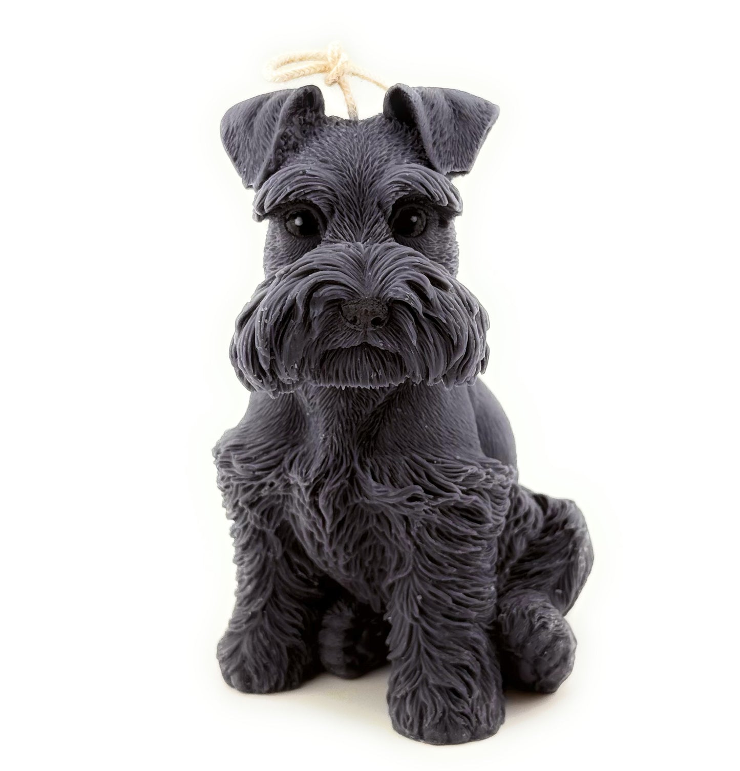 Seated Schnauzer Candle