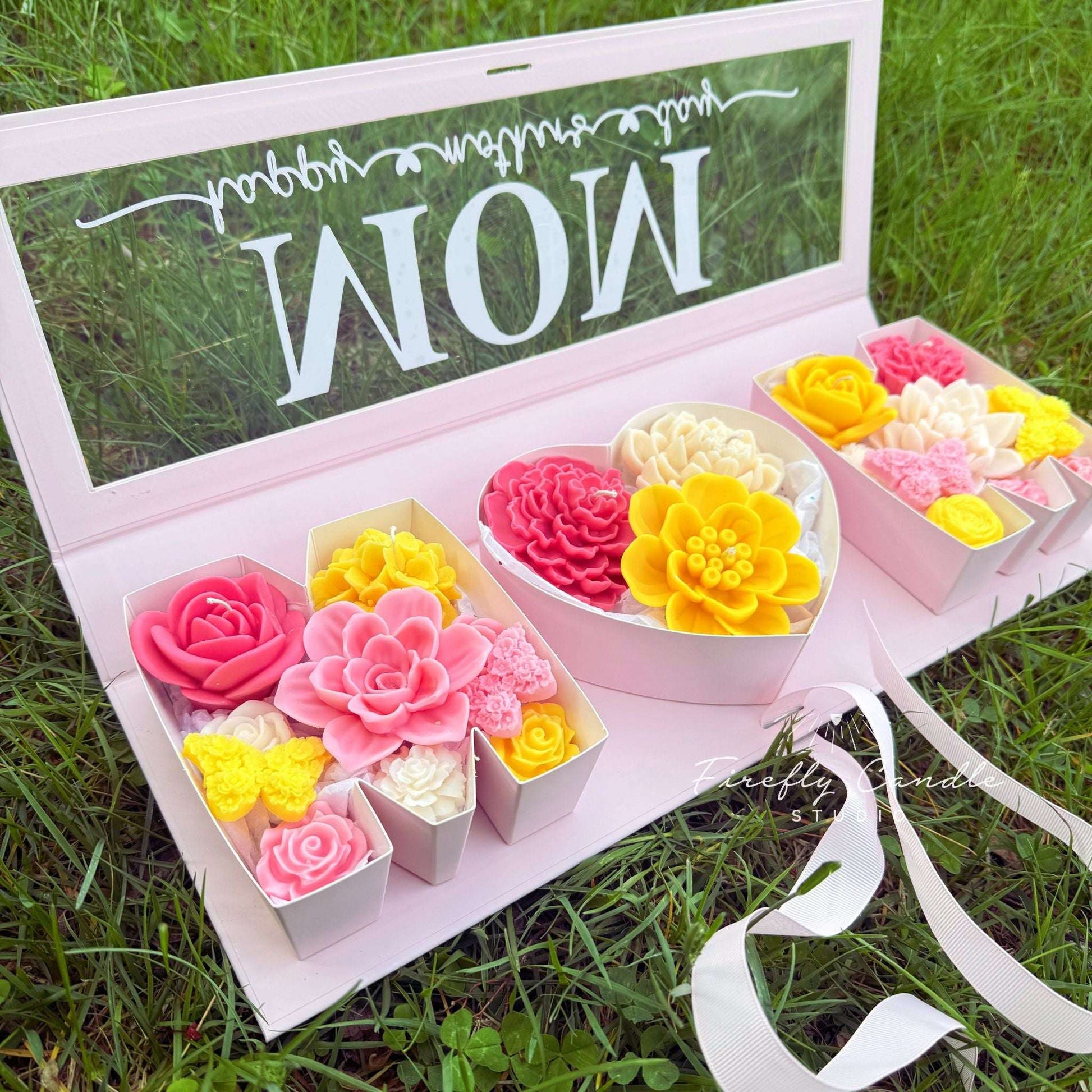 Mother’s Day Candle Gift Box – Wax Flowers & Melts