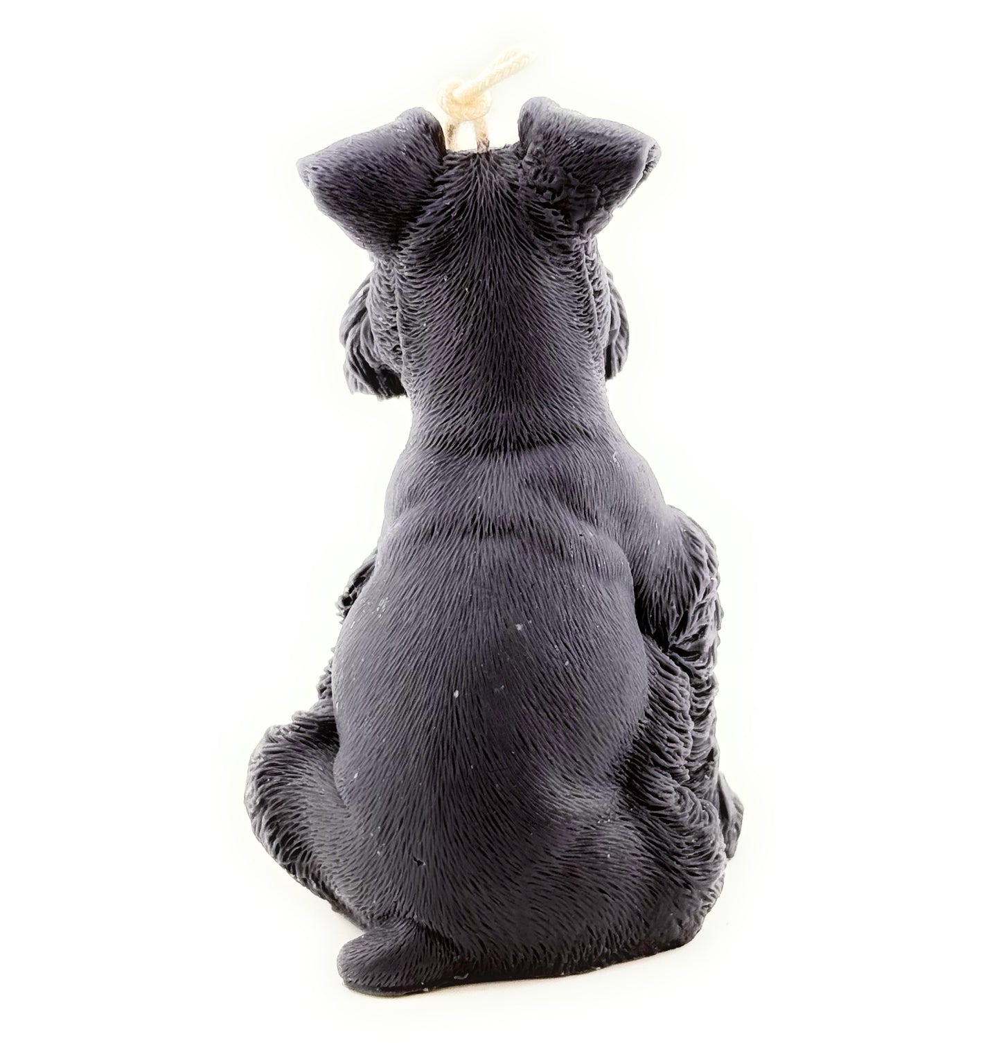 Seated Schnauzer Candle