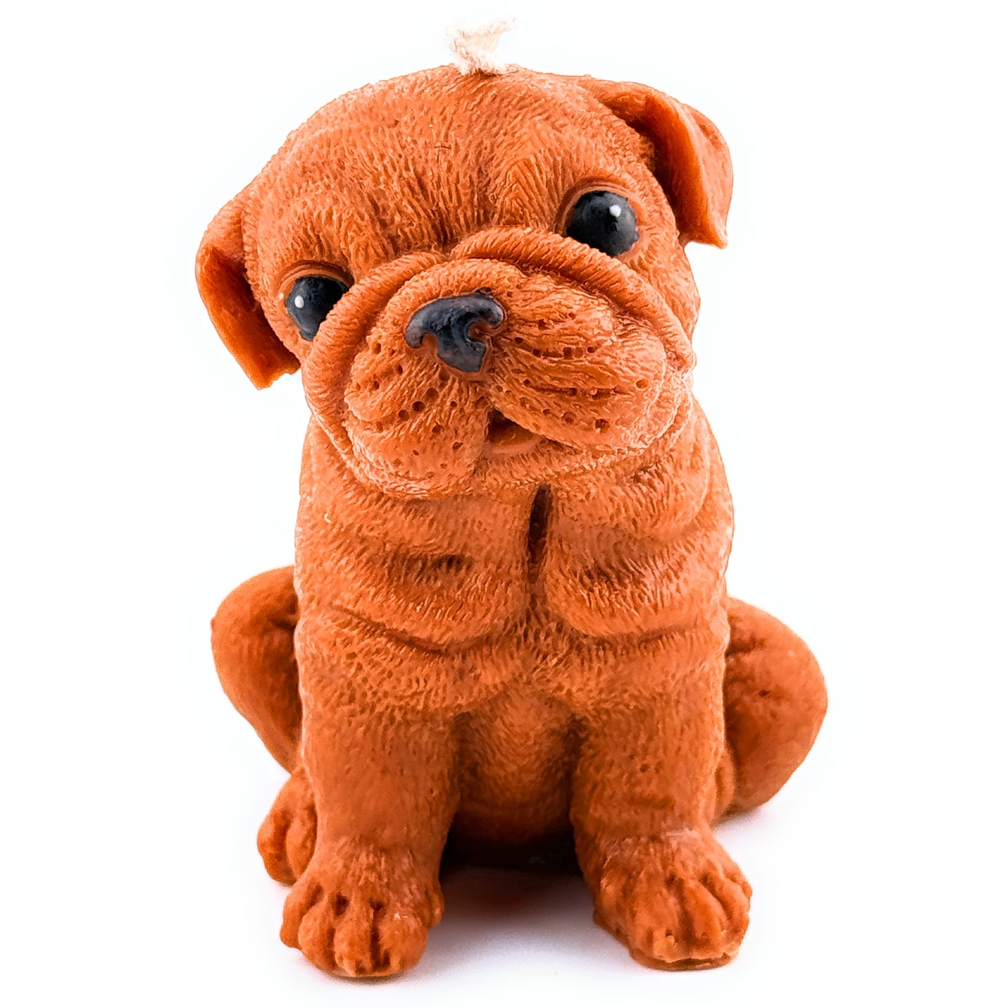 Seated Bulldog Candle