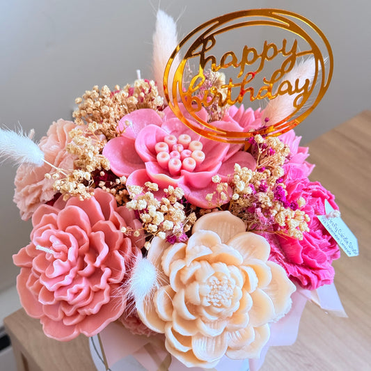 Pink Candle Bouquet Birthday