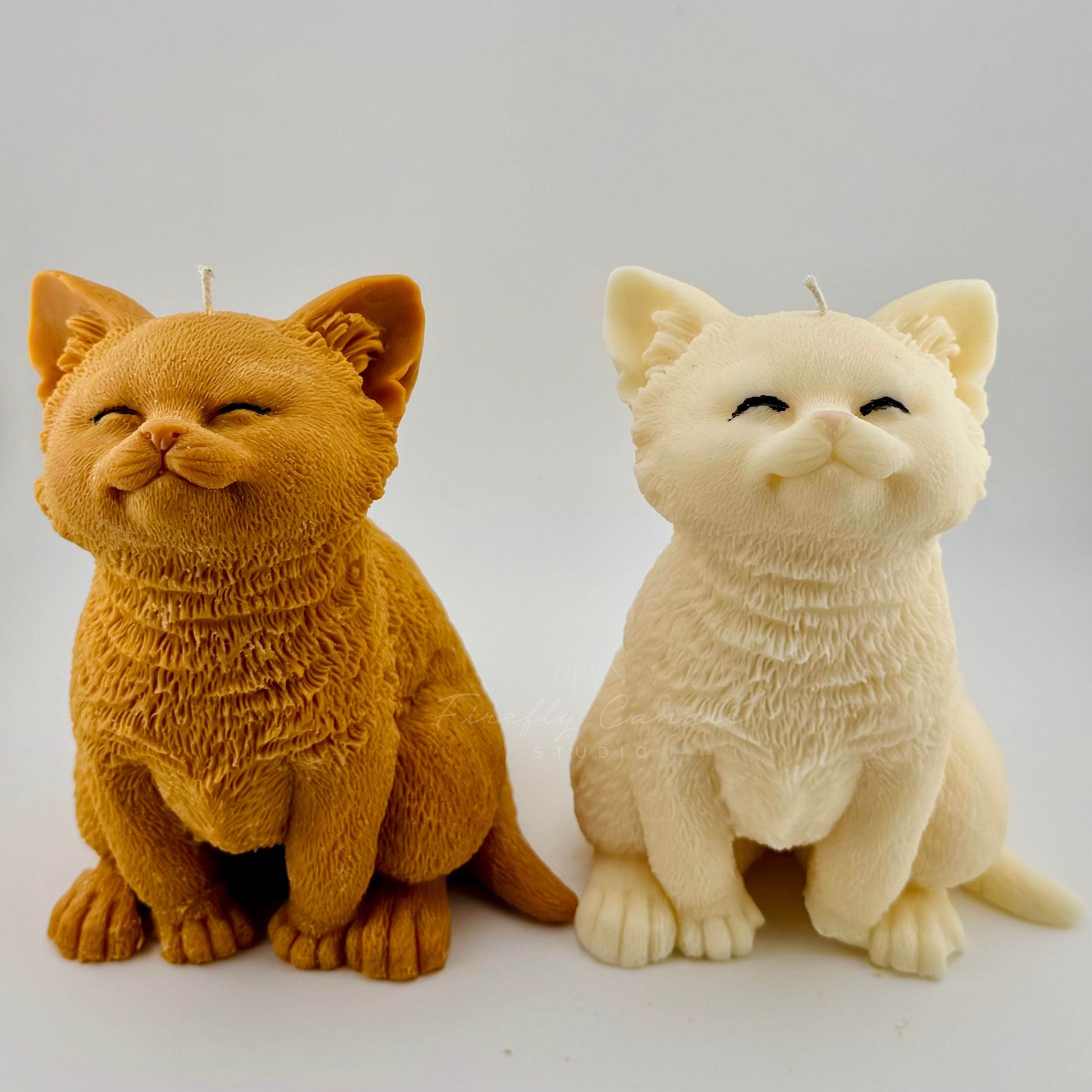 Blissful Cat Candle - Firefly Candle Studio 