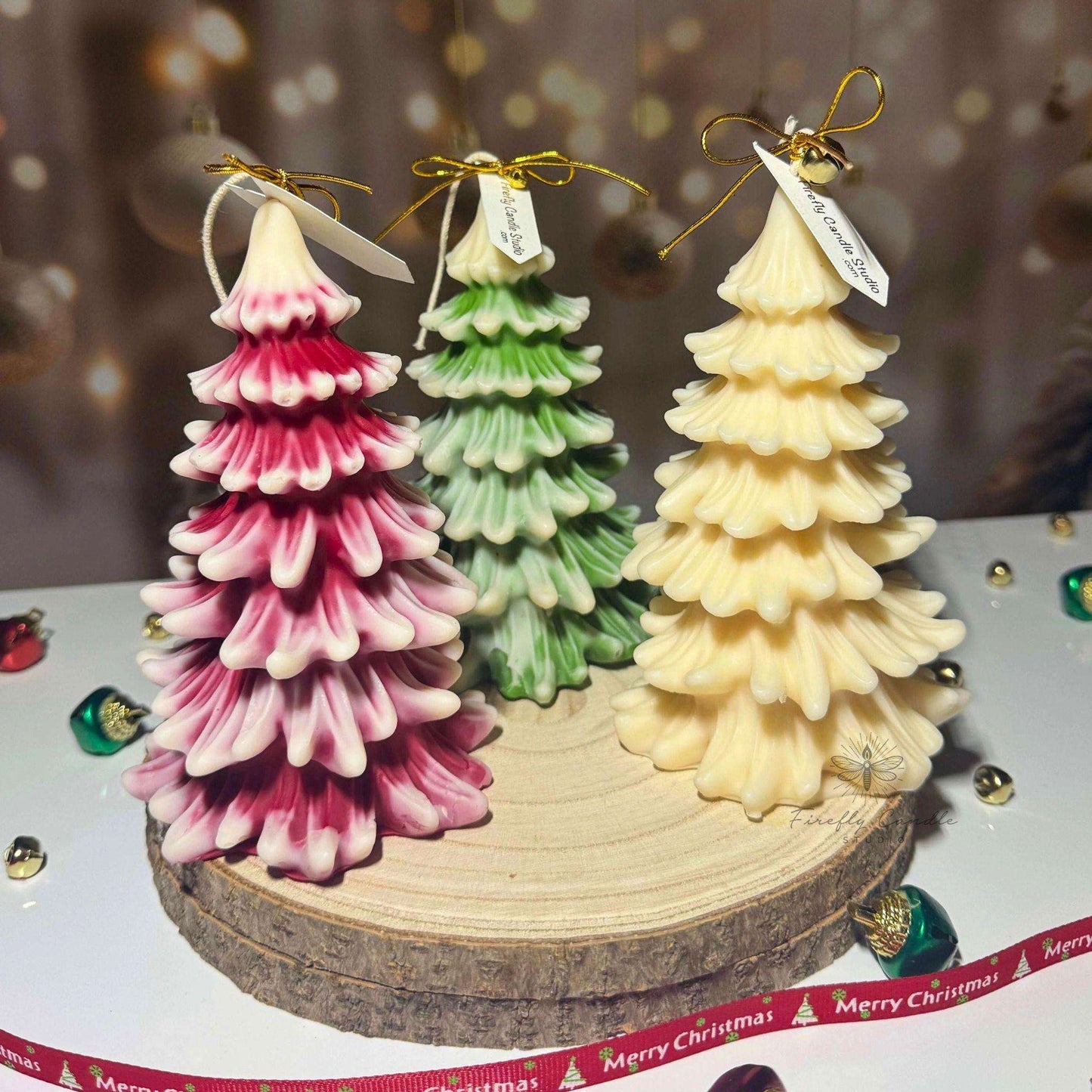 Christmas Tree Candle T-3A3B - Firefly Candle Studio