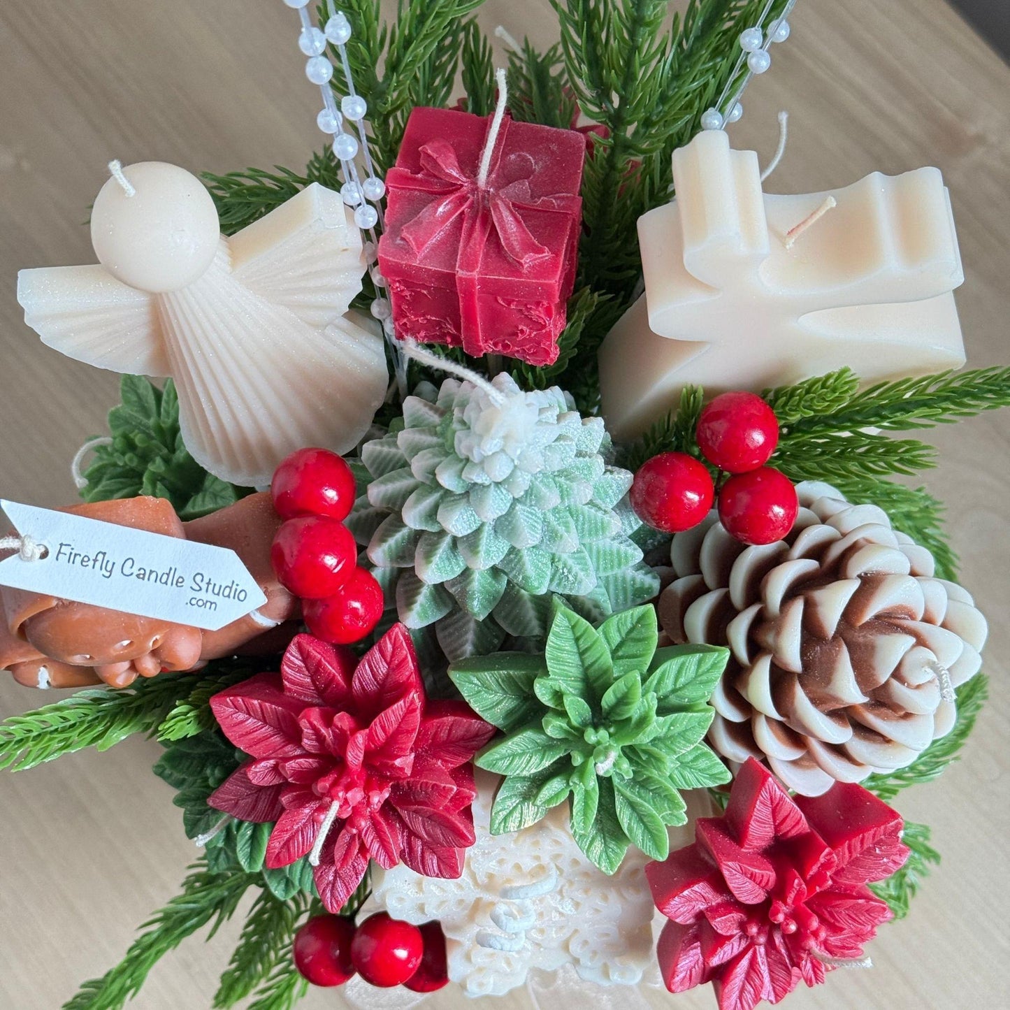 Christmas Candle Bouquet