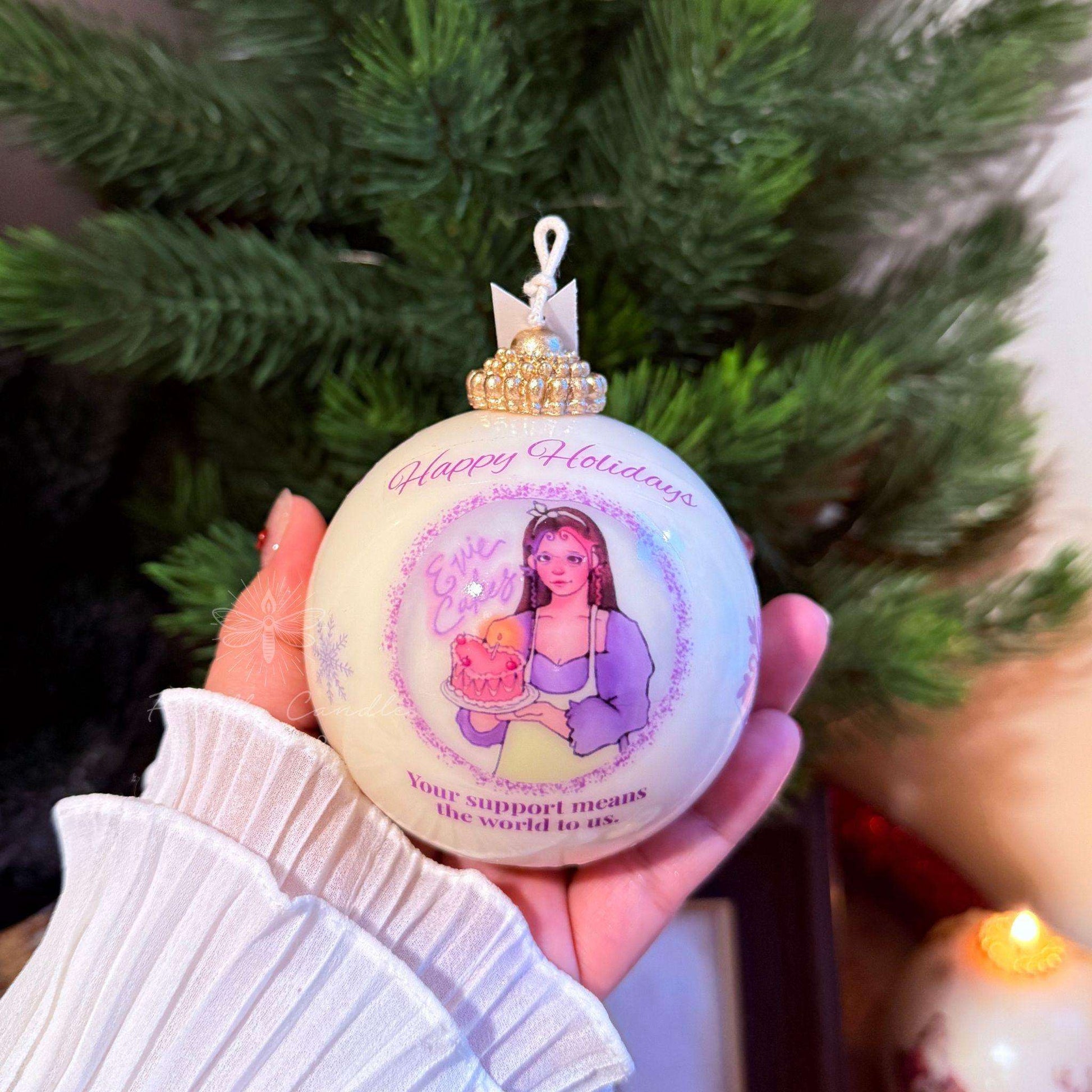 Custom Business Ornament Ball Candle