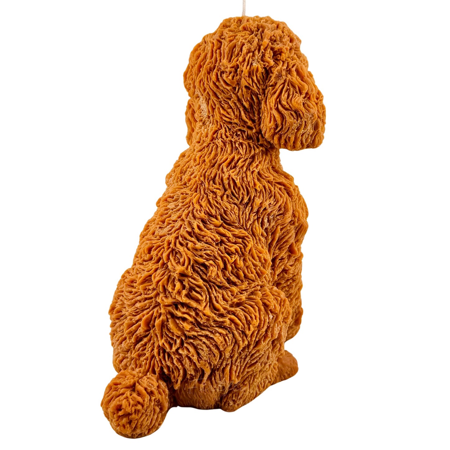 Poodle Puppy Candle