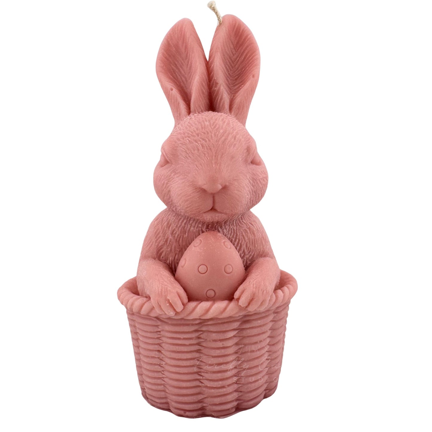 Basket Bunny Candle