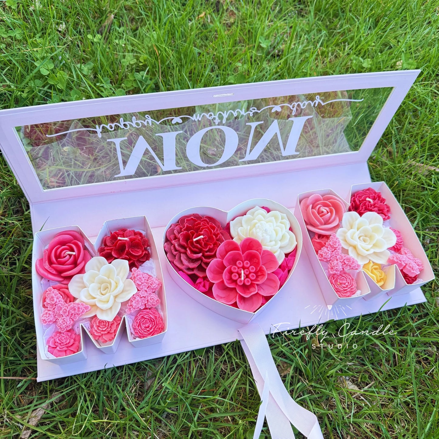 Mother’s Day Candle Gift Box – Wax Flowers & Melts