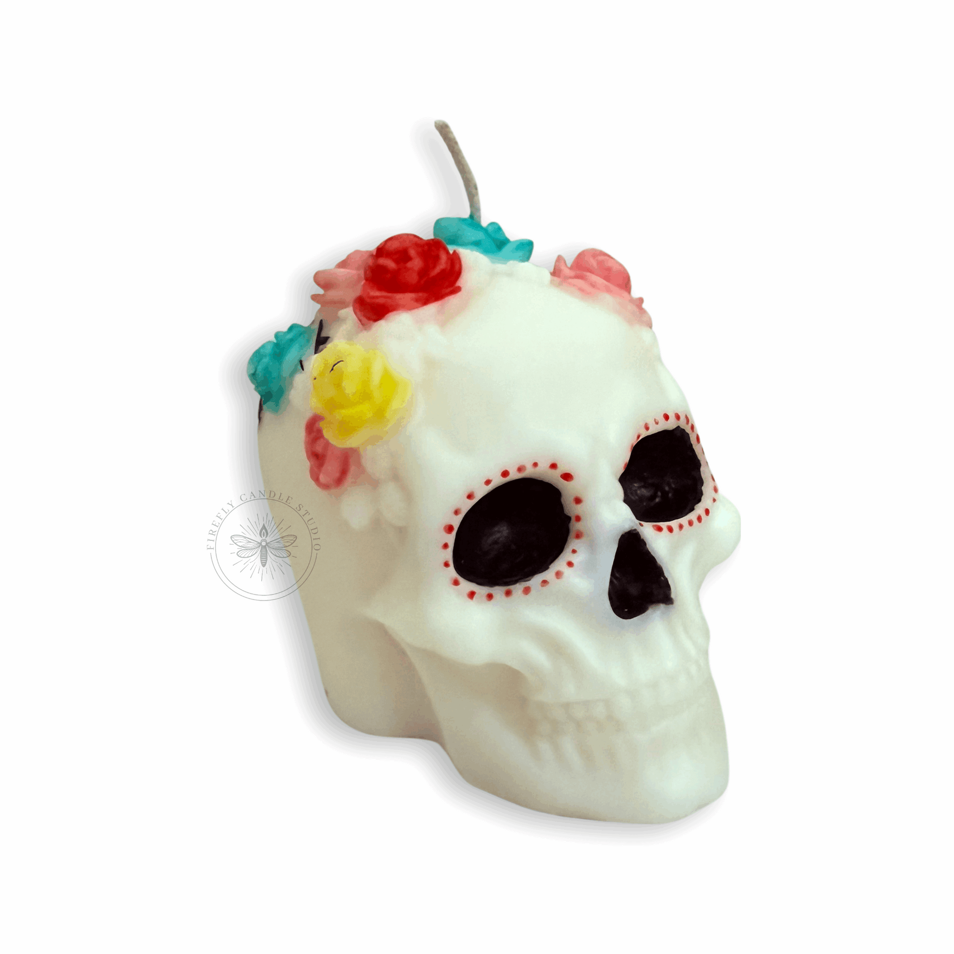 Día de los Muertos Skull Candle