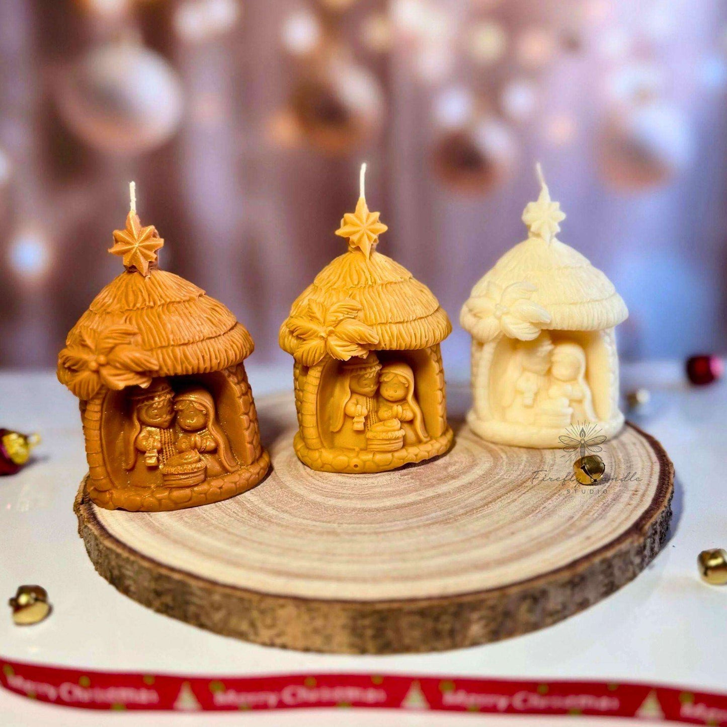 Holy Family Nativity set Candle - Firefly Candle Studio