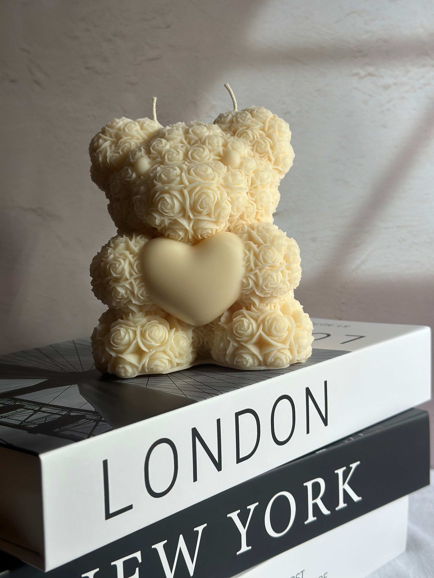 Rose Teddy Bear Candle (LARGE)