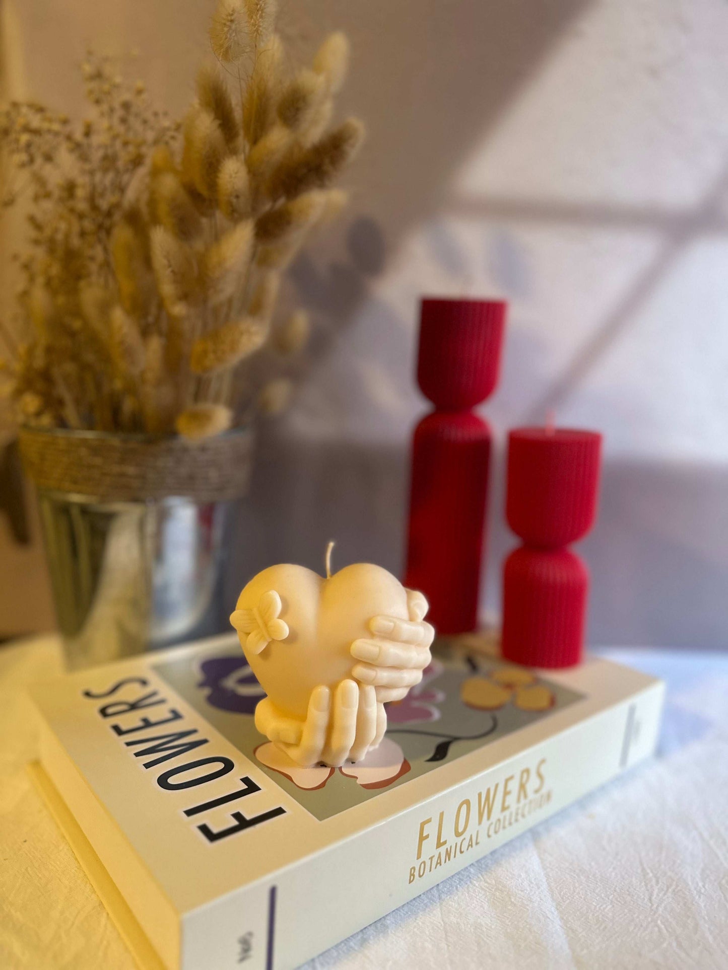 Holding Heart Candle