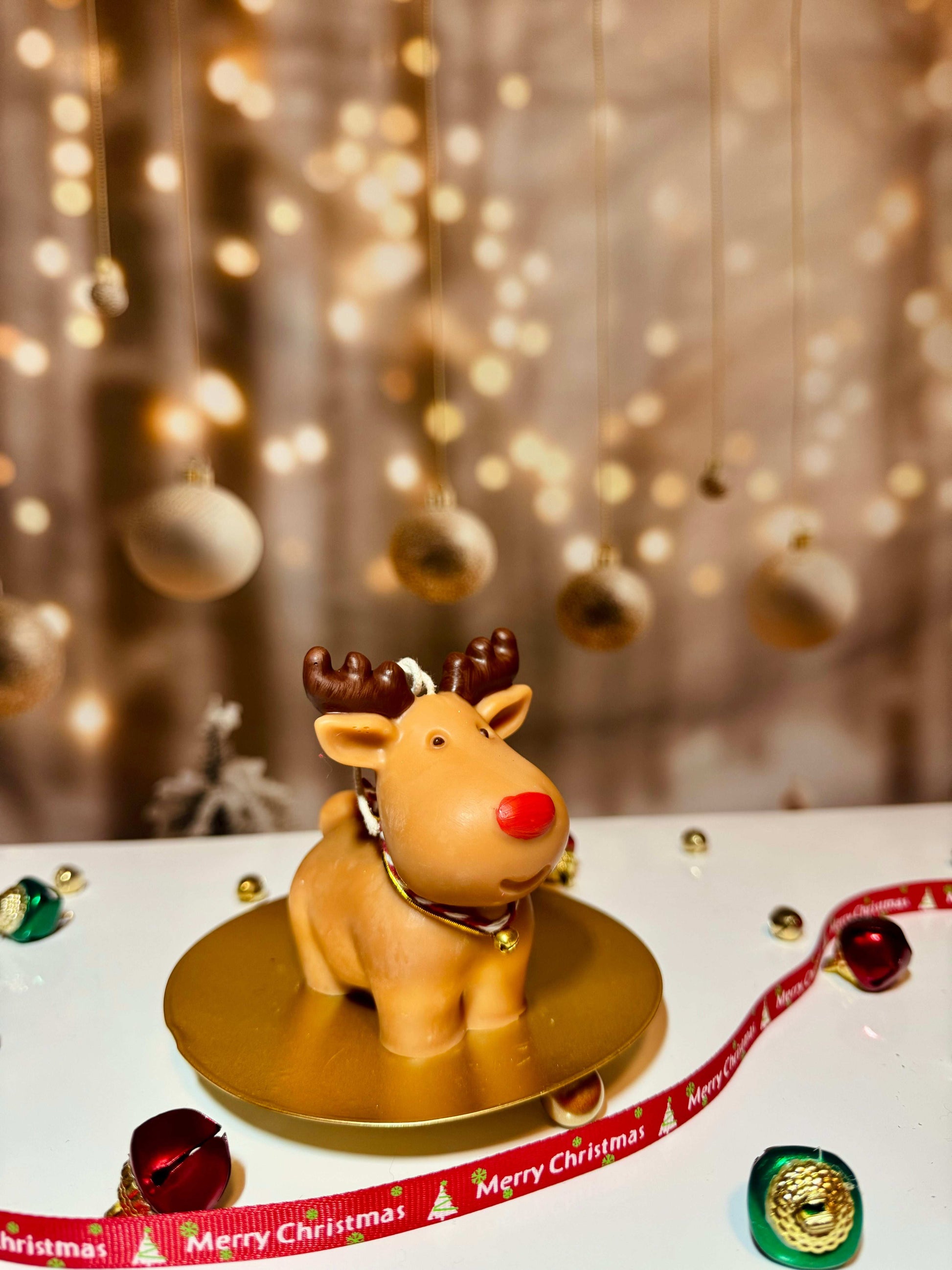 Cute  Rudolph Candle /Reindeer