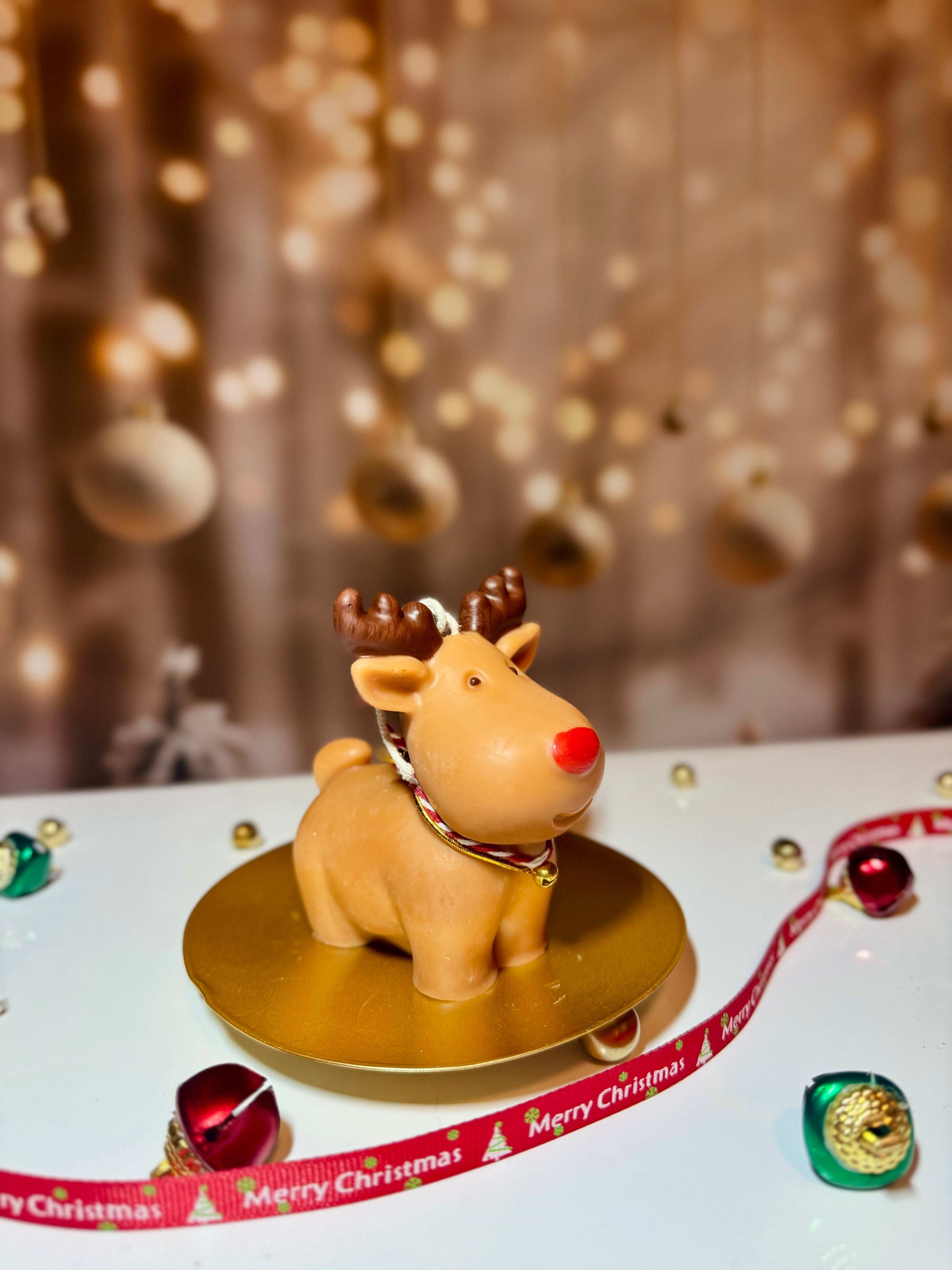 Cute  Rudolph Candle /Reindeer