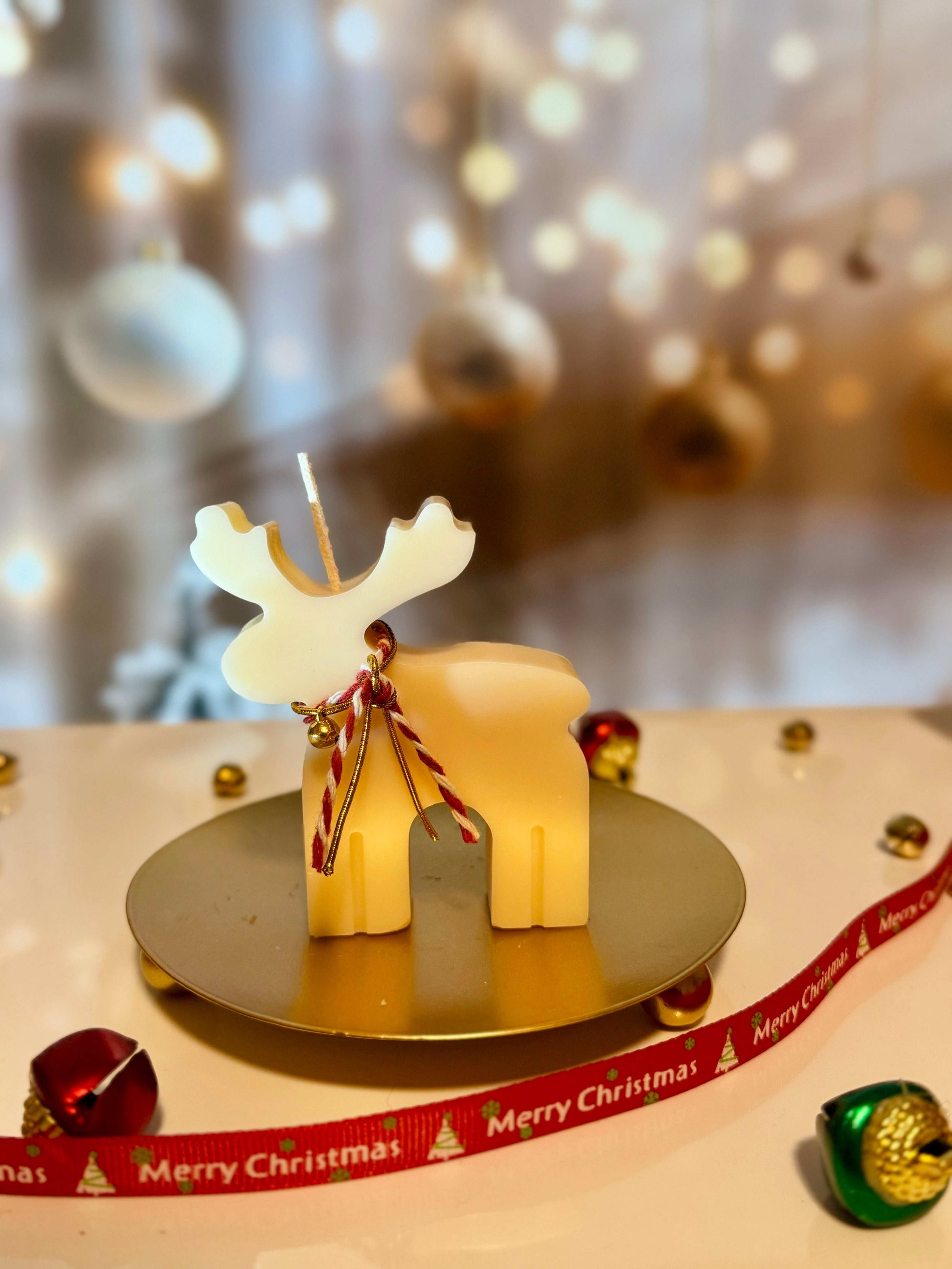 Cute  Rudolph Candle /Reindeer