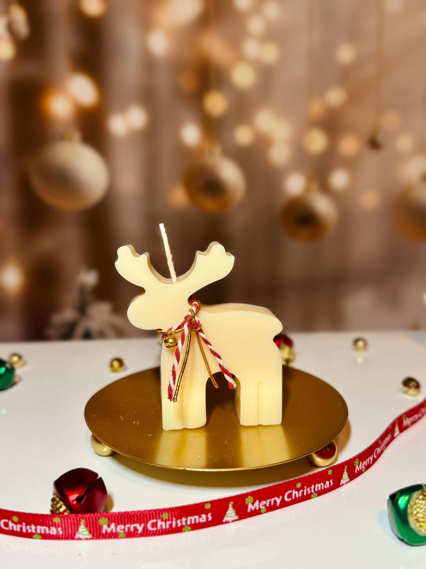 Cute  Rudolph Candle /Reindeer