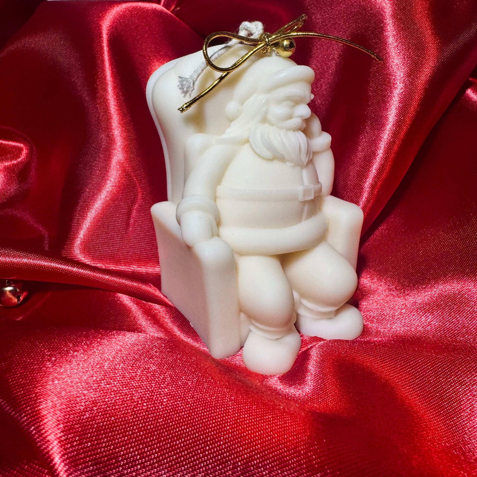 Sleeping Santa Candle