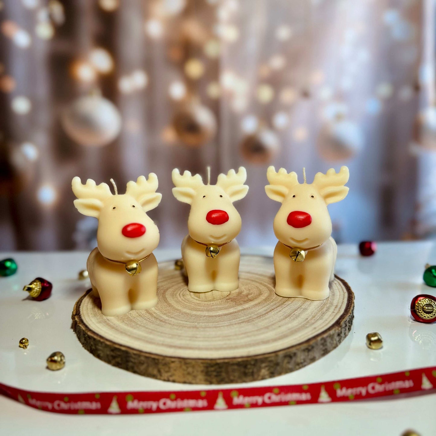Cute  Rudolph Candle /Reindeer
