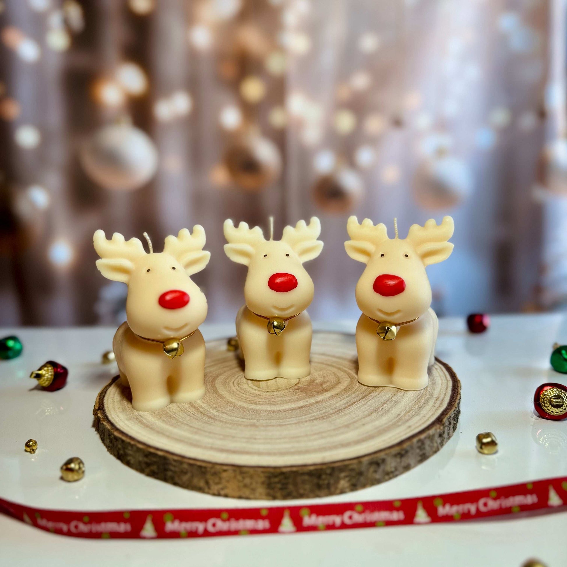 Cute  Rudolph Candle /Reindeer