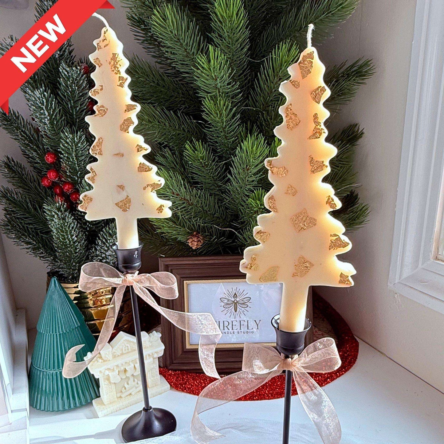 Radiant Christmas Tree Taper