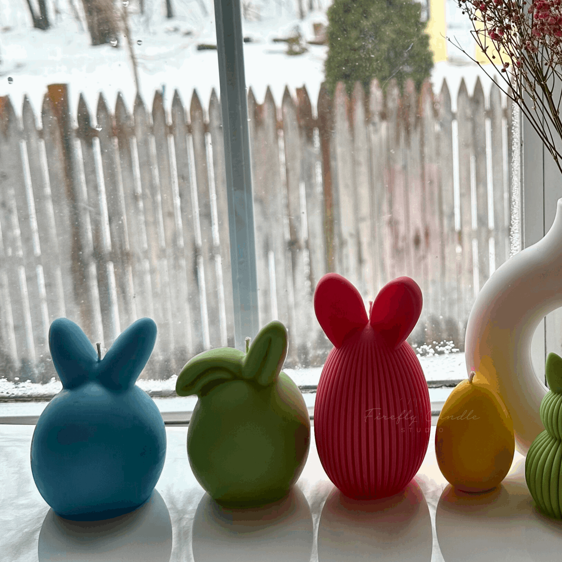 Bunny Egg Candle