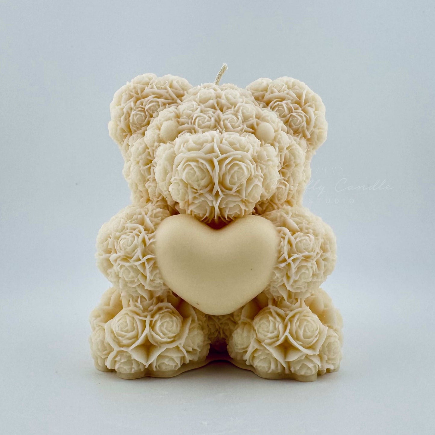 Rose Teddy Bear Candle (LARGE)