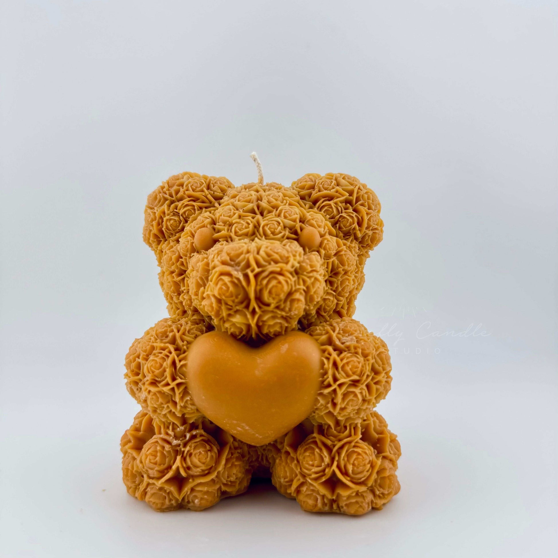 Rose Teddy Bear Candle (LARGE)