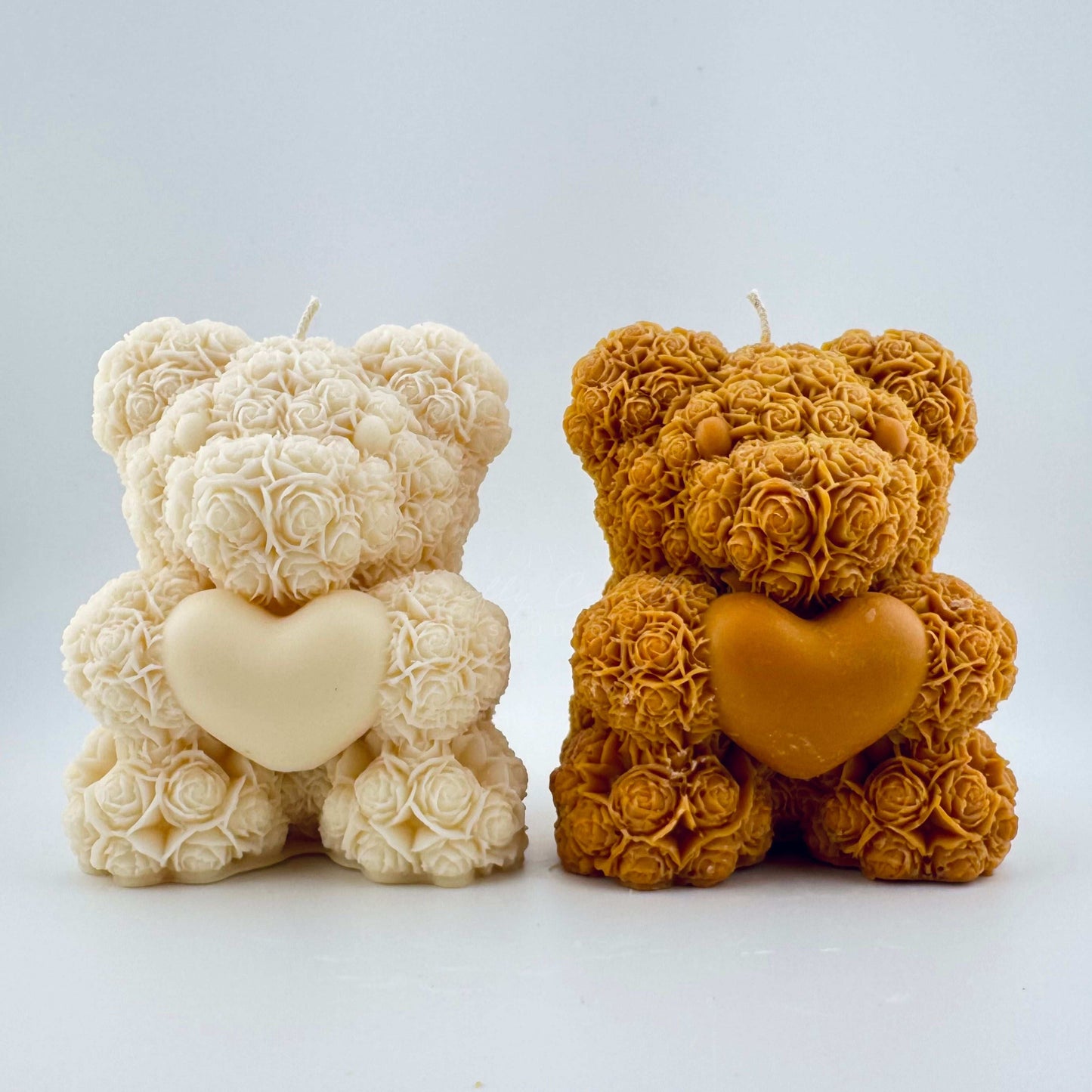 Rose Teddy Bear Candle (LARGE)